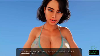 Hari Panas Di Pantai Bersama Ibu Tiri Yang Menggoda