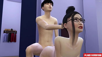 Anak Tiri Menggila Di Ranjang Dengan Ibu Tiri Korea Yang Menggoda