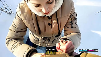 Tante Rusia Di Alam Terbuka, Aduh Lidahnya Bikin Panas!