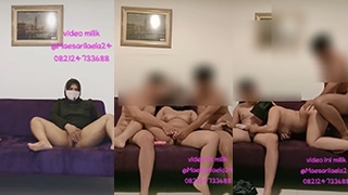 Ukhti Nakal Digoyang Dua Kontol Ganas